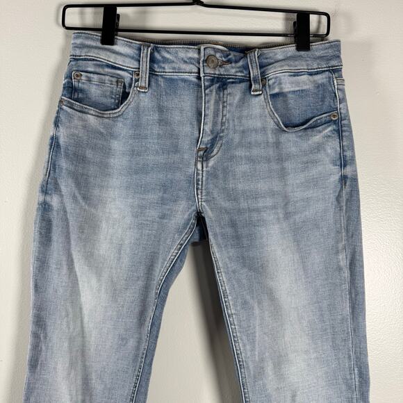 Pistola Women's Blue Mid Rise Stretch Crop Cotton Blend Skinny Jeans Size 27 - Picture 2 of 9